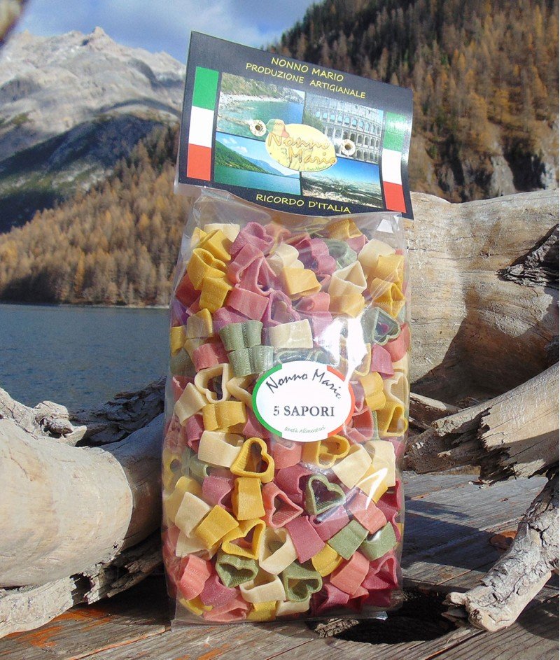 Сърчица 5 Вкуса Цветни 500gr - Nonno Mario